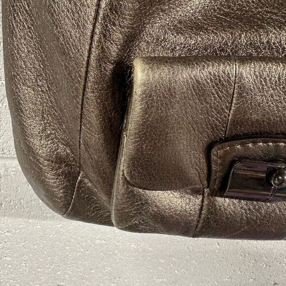 ADDITIONAL PHOTOS of COACH Kristin Bronze Metallic Convertible Crossbody - Picture 5 of 10